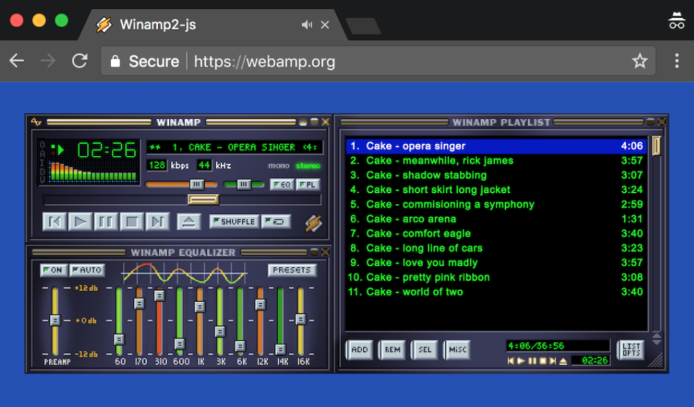 Winamp music downloader
