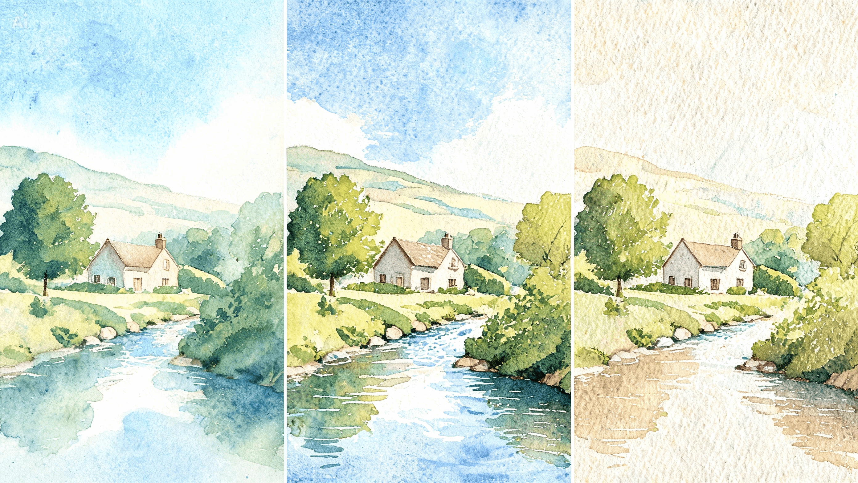 Adjust Washes Edges And Paper Texture
