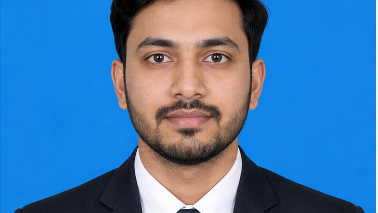 Blue Background Passport Photo prompt result 3