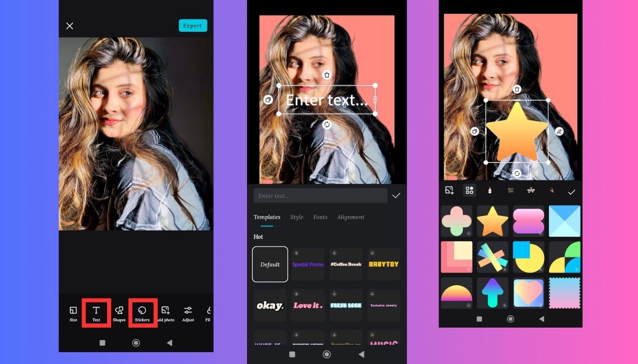 Add Text and Stickers to Photo