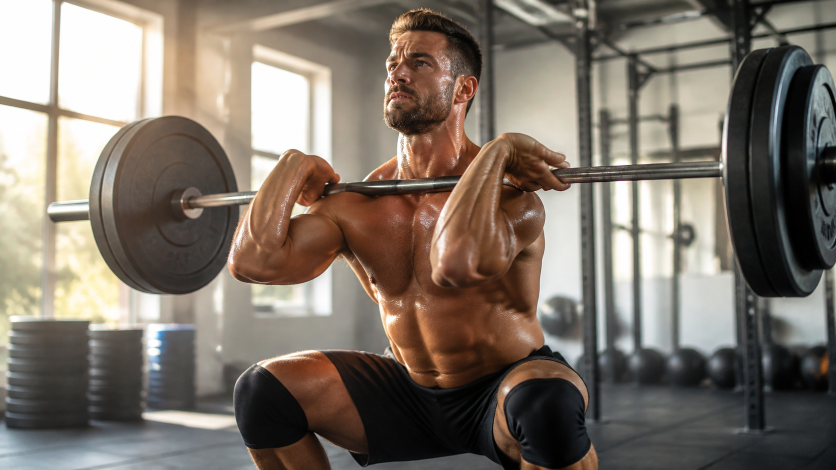 Sessione di forza in palestra