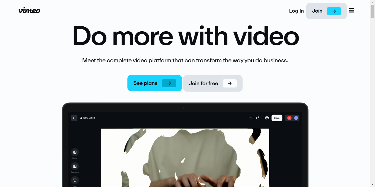 Υπηρεσία βίντεο μάρκετινγκ Vimeo