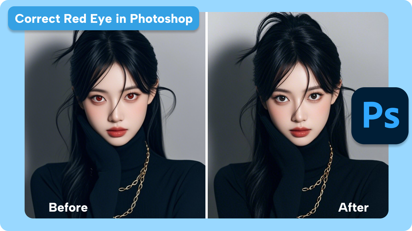 correct red eye in photoshop