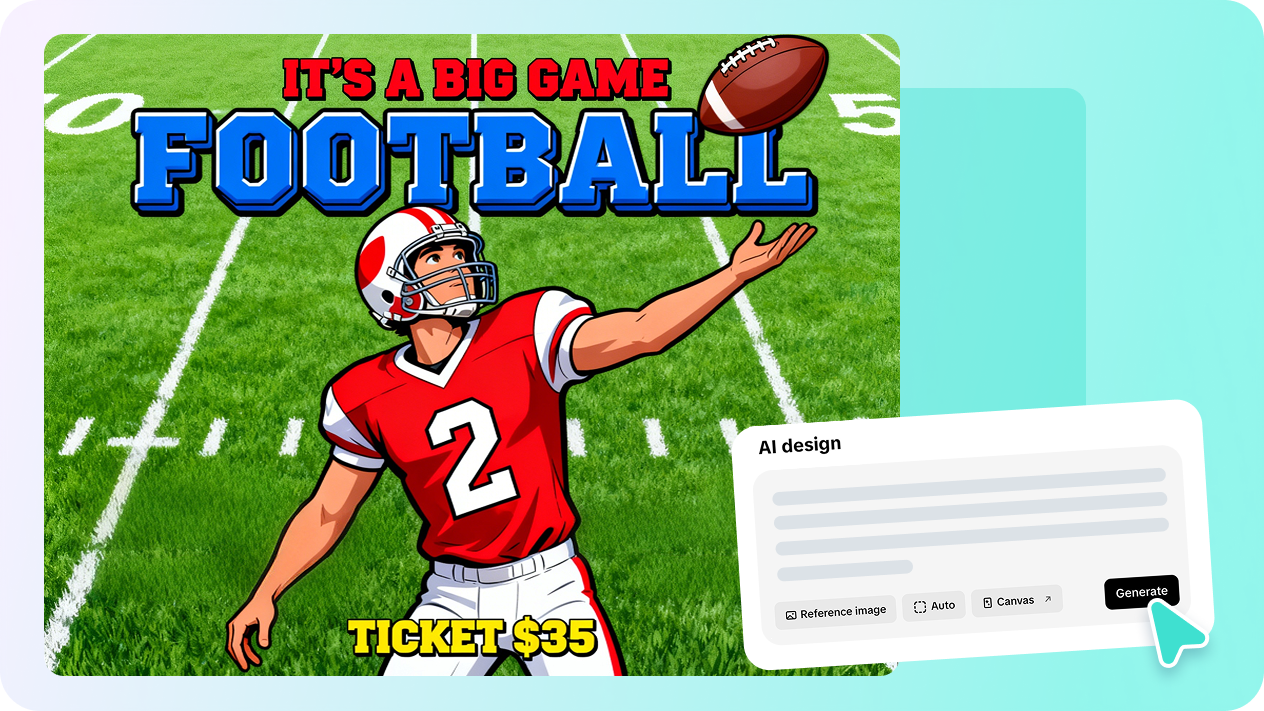 Use canves to design posters through layouts