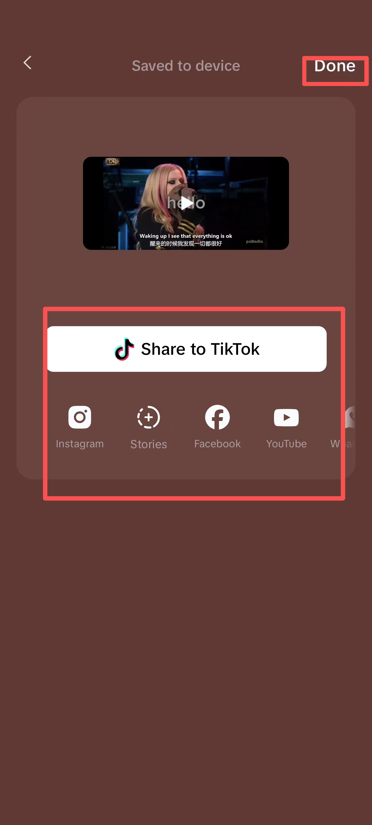 Itu hanya dapat disimpan ke album foto atau dibagikan secara manual ke tempat lain di CapCut