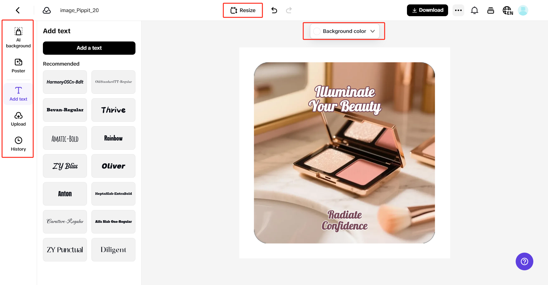 Image retouch and enhancement