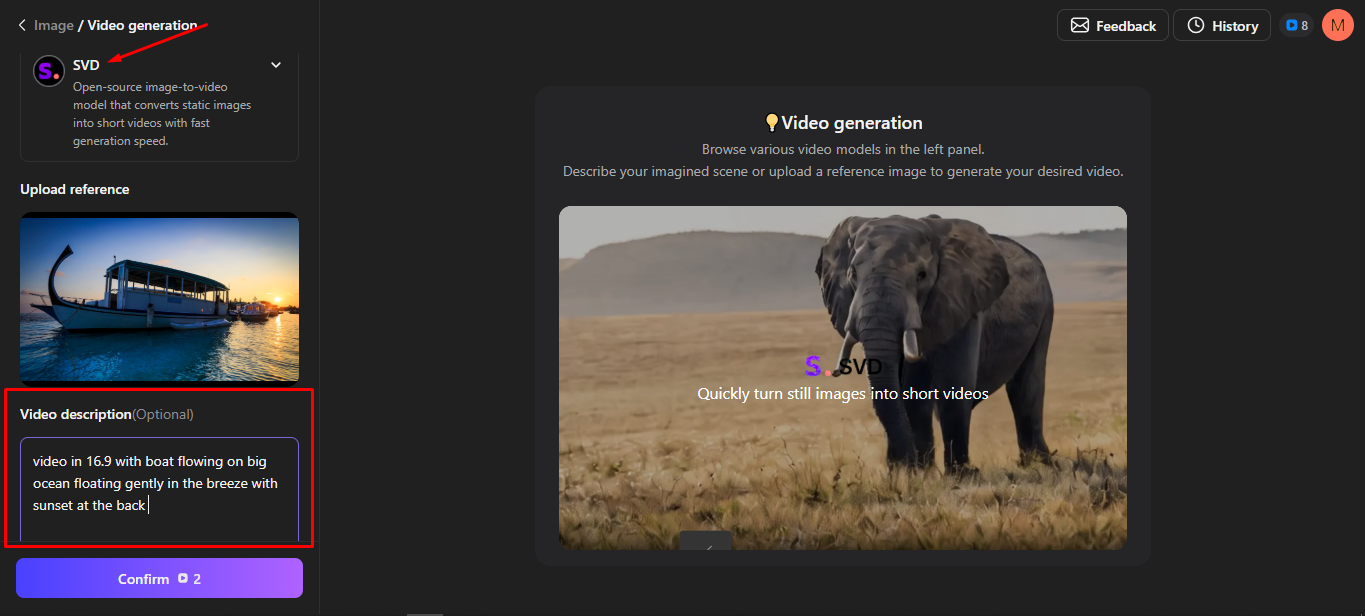 Adjusting video settings and parameters