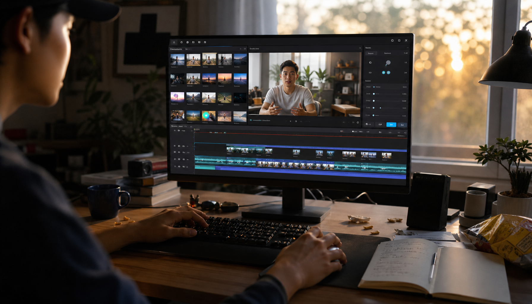 stock footage versus AI B roll