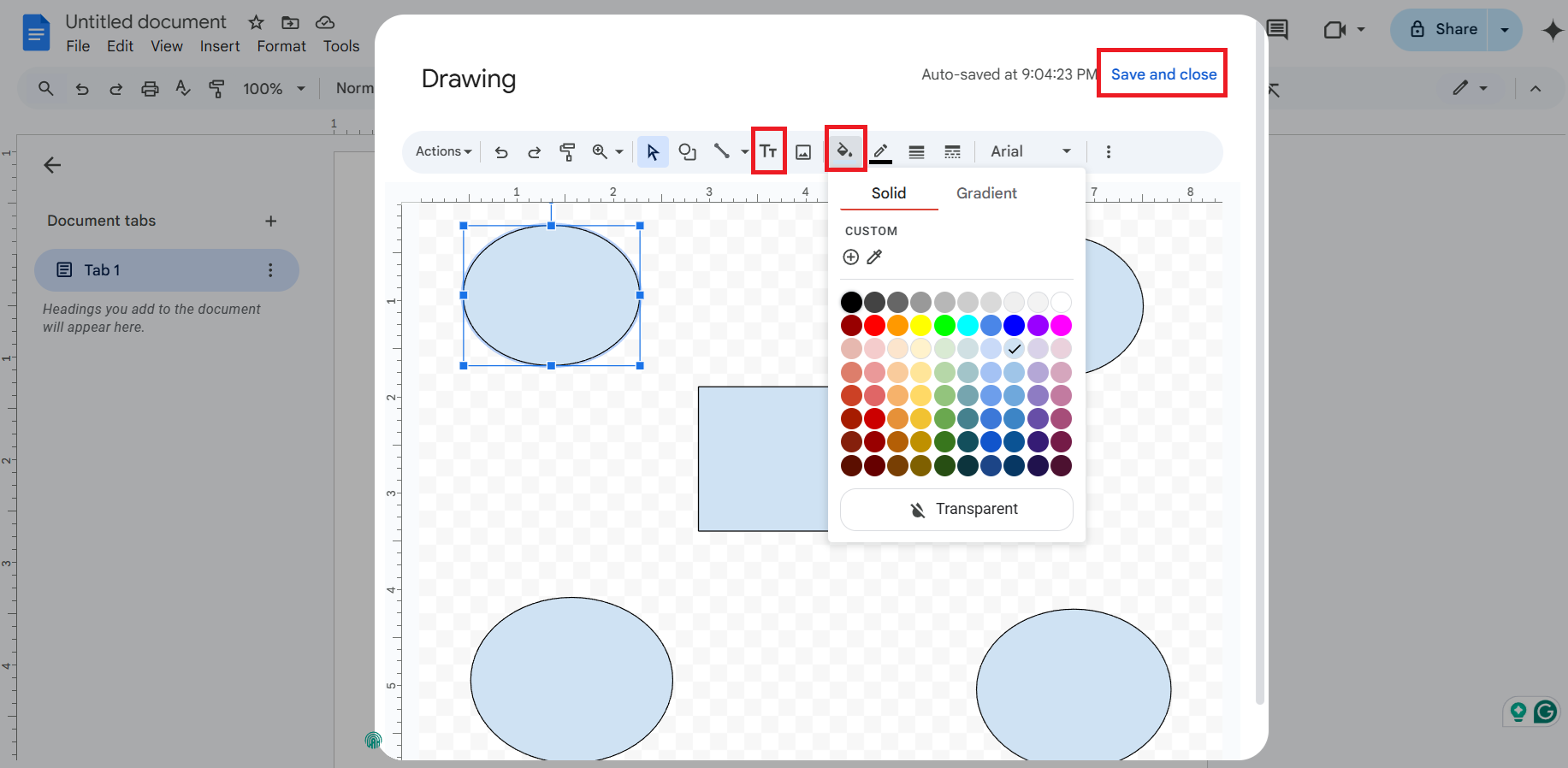 Customize and insert your mind map