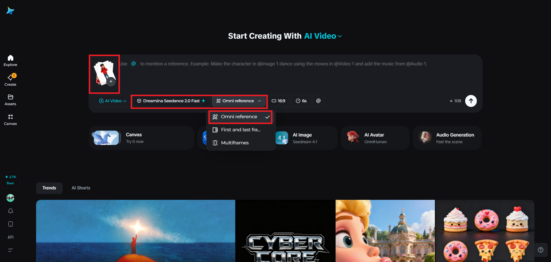 Set up the model and add your references