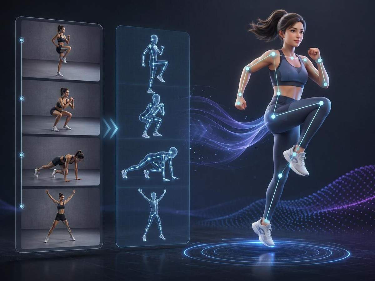 workout motion transfer AI prompt cover 1 in 4:3