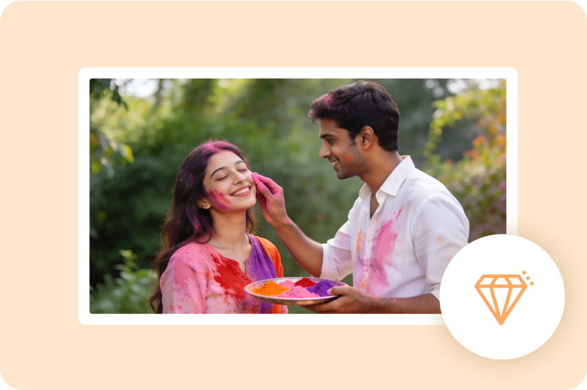 Högkvalitativ Holi par AI-bild från Dreamina