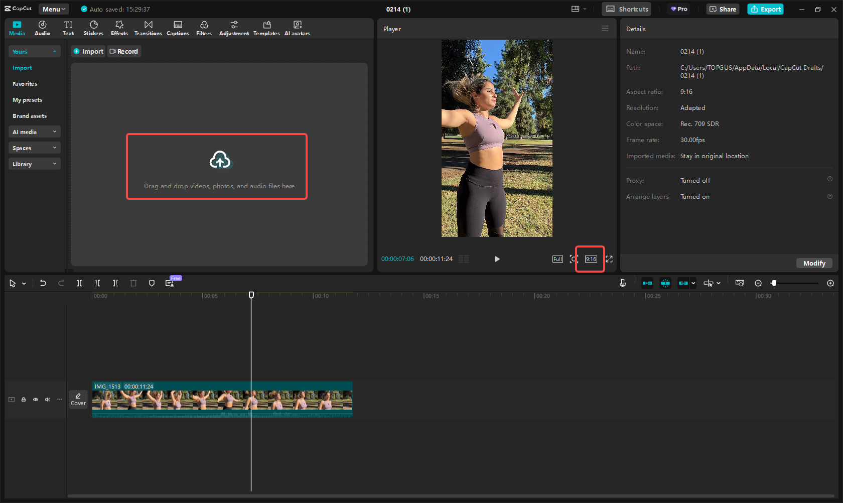 Import your media files