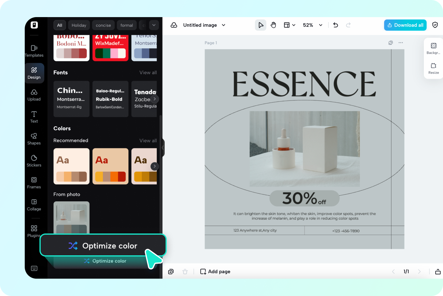 Generate a color palette