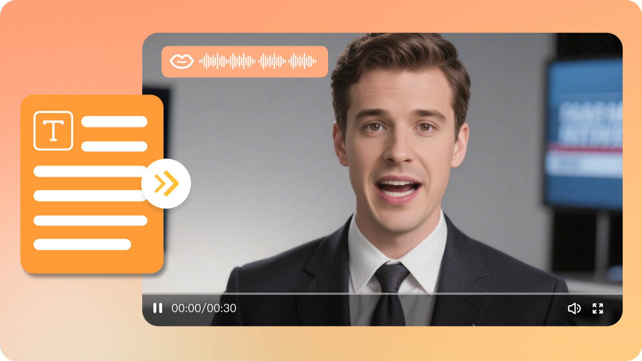 ai news anchor from script