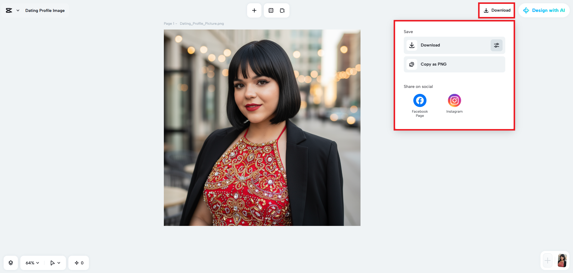 Download your profile picture