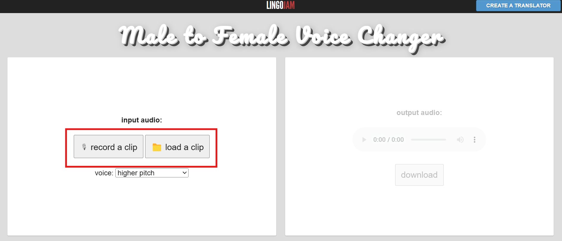 Record or load a clip
