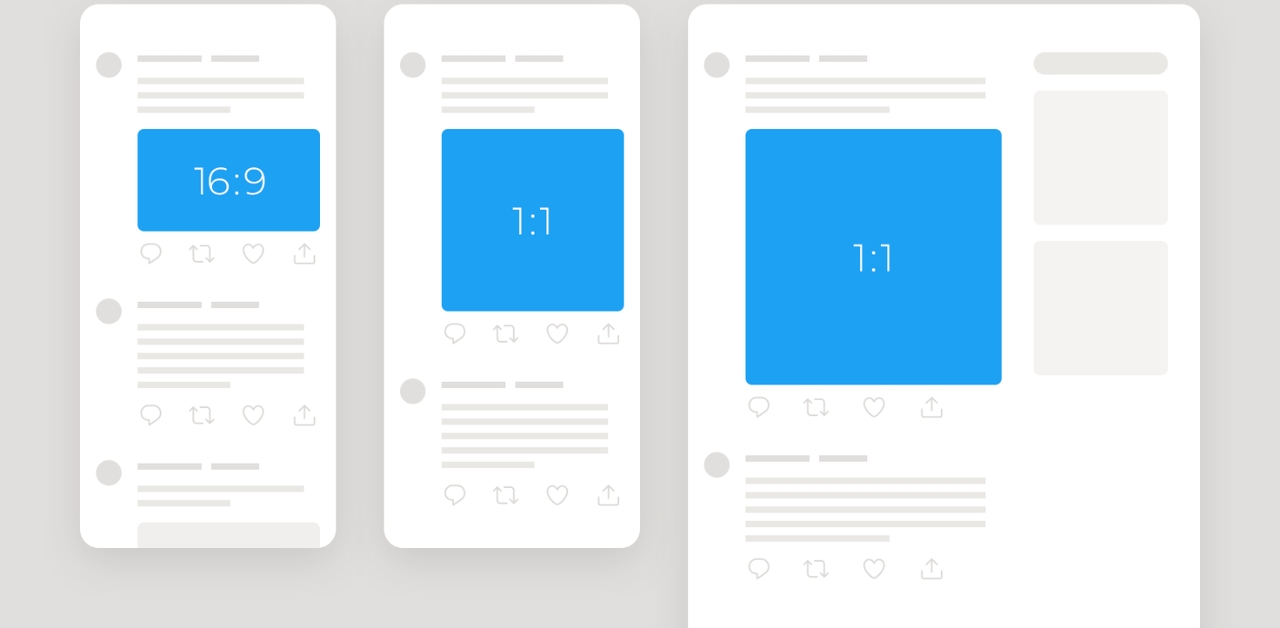 Esempi di video con diversi rapporti di aspetto su X