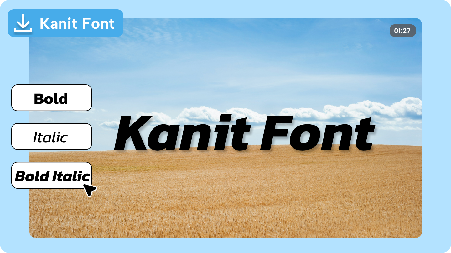 Kanit font 