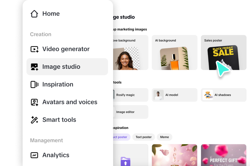 Escreva a solicitação e selecione o modo.