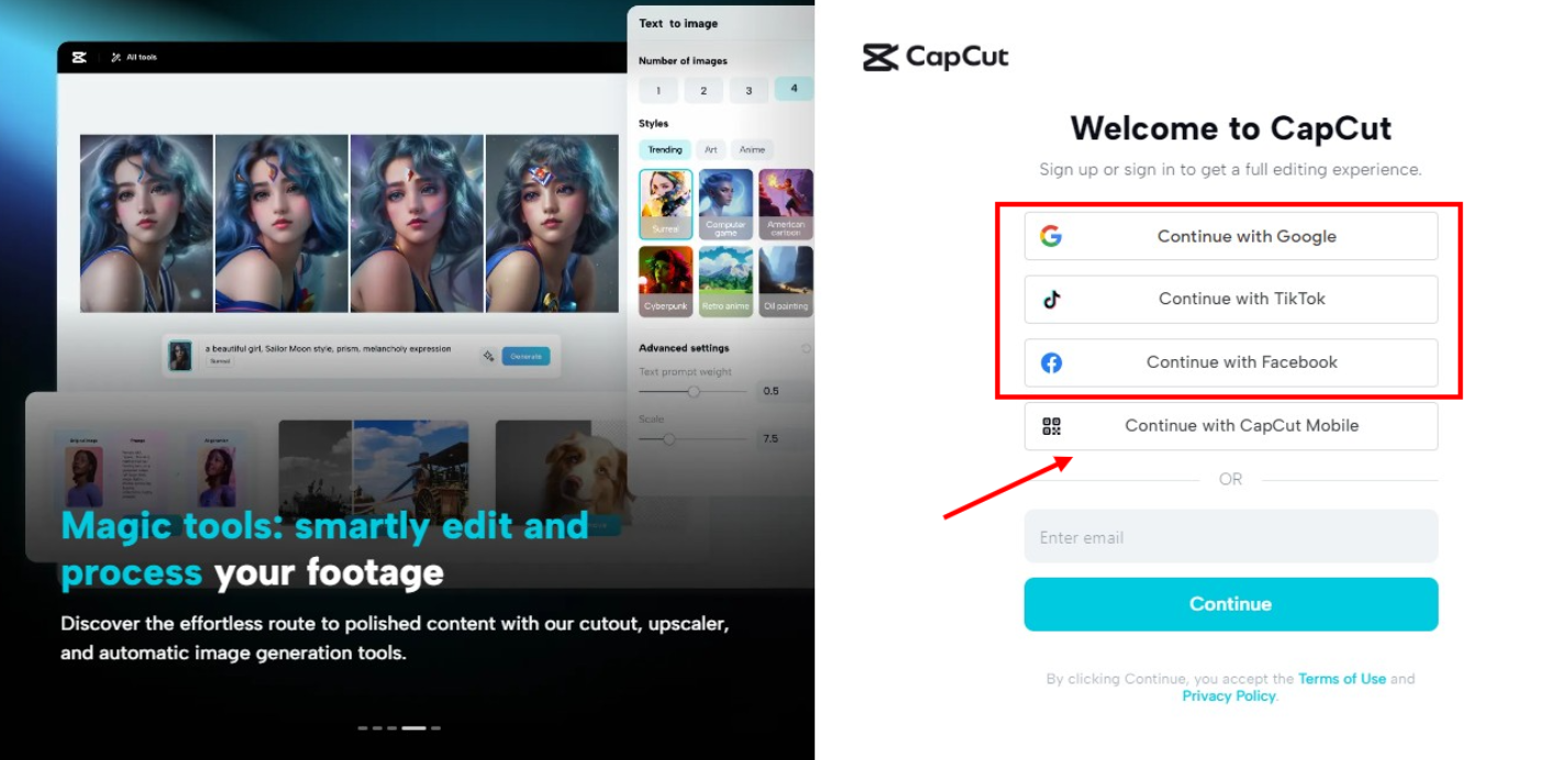 Sign up or log in