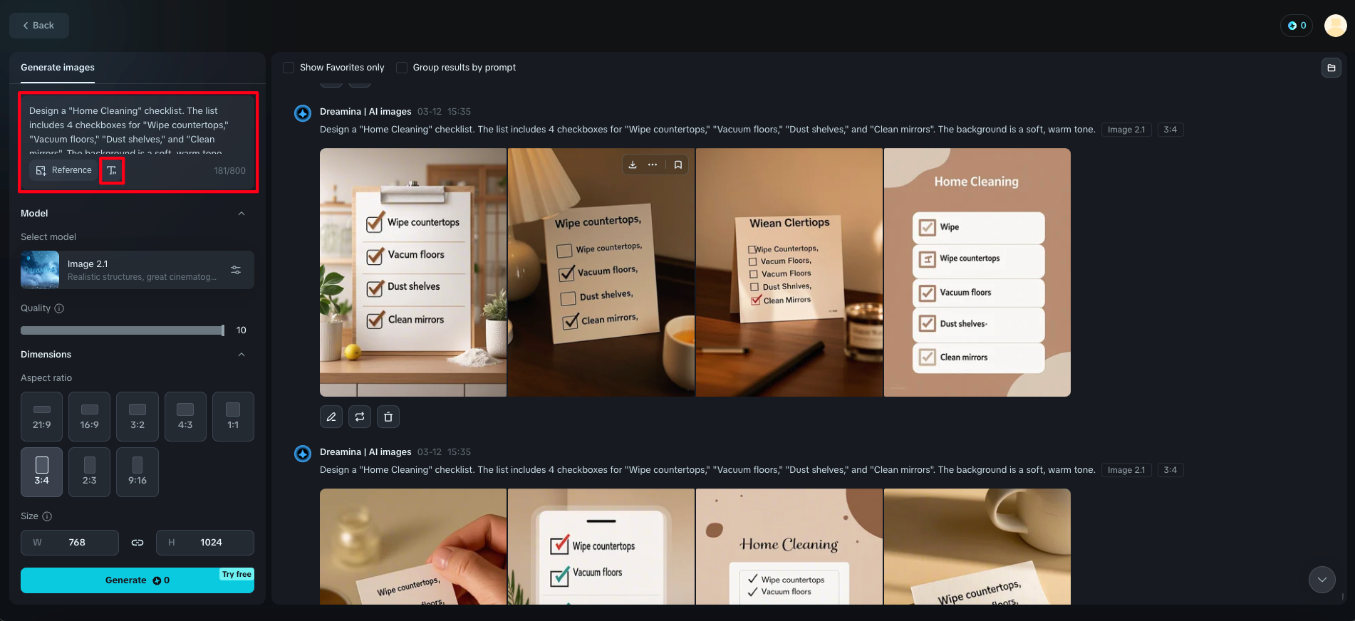 Create checklist online