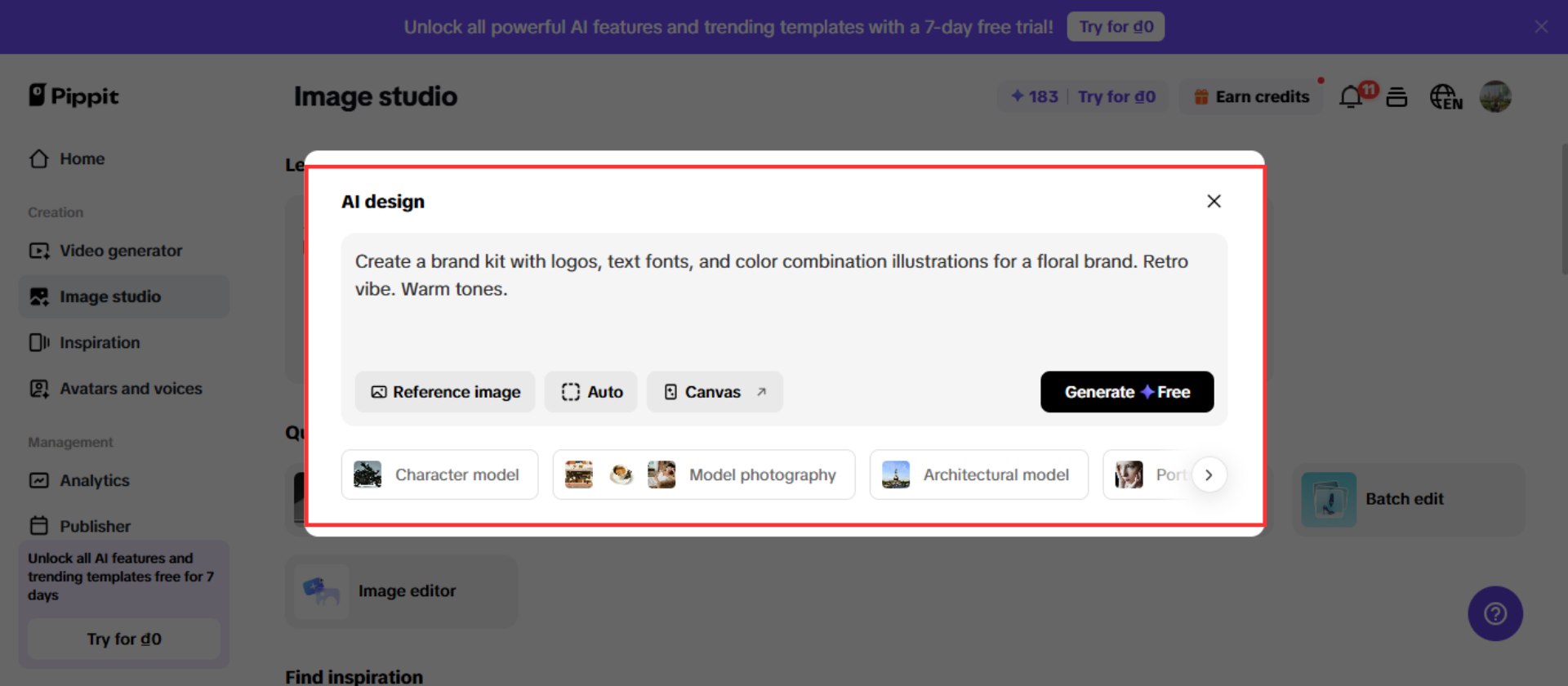 Generate your brand kit