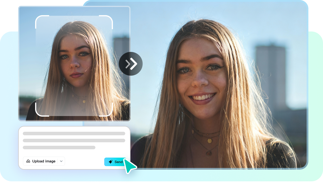 Get natural smiles with facial recognition