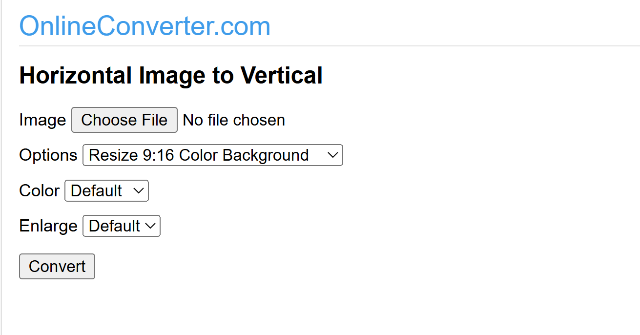 OnlineConverter interface