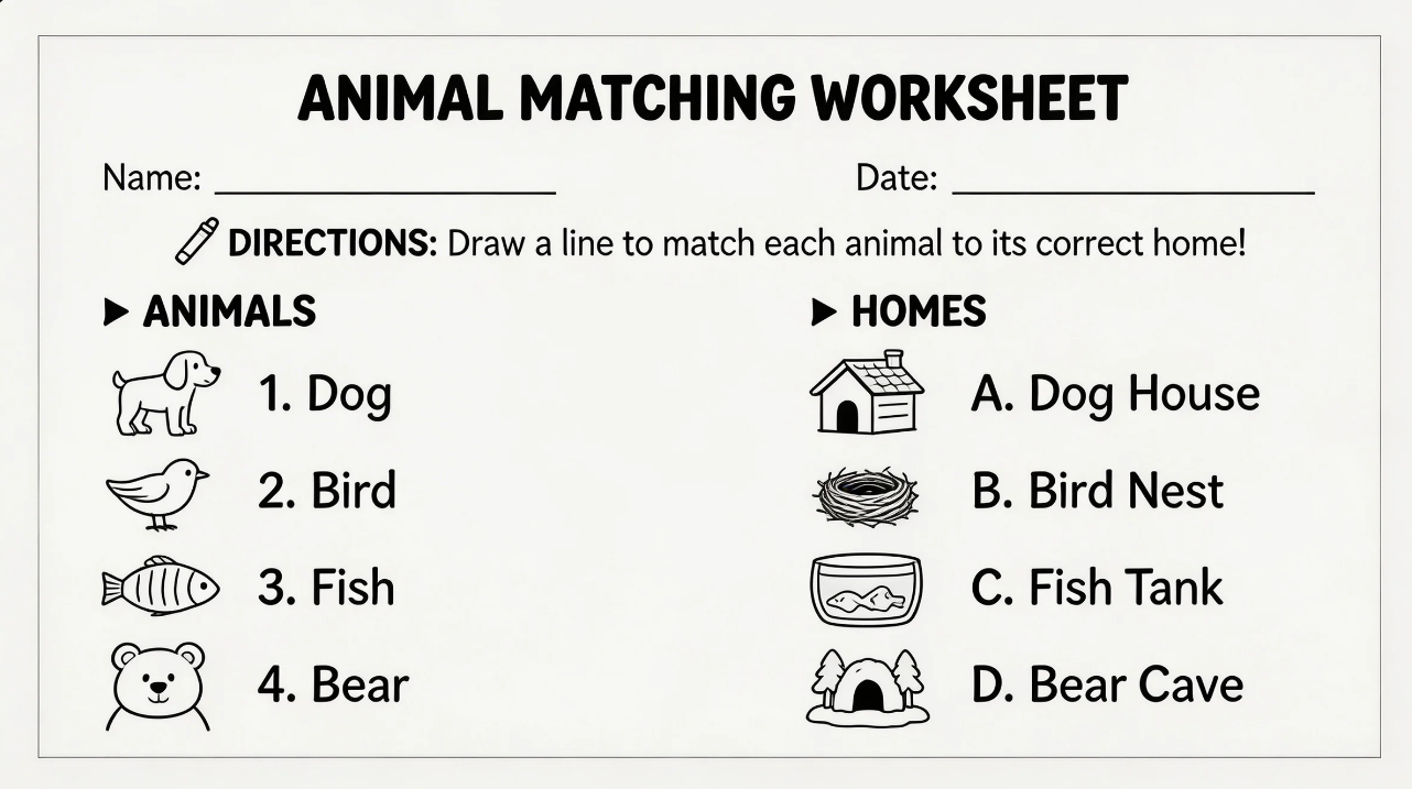 Printable kids' worksheet image