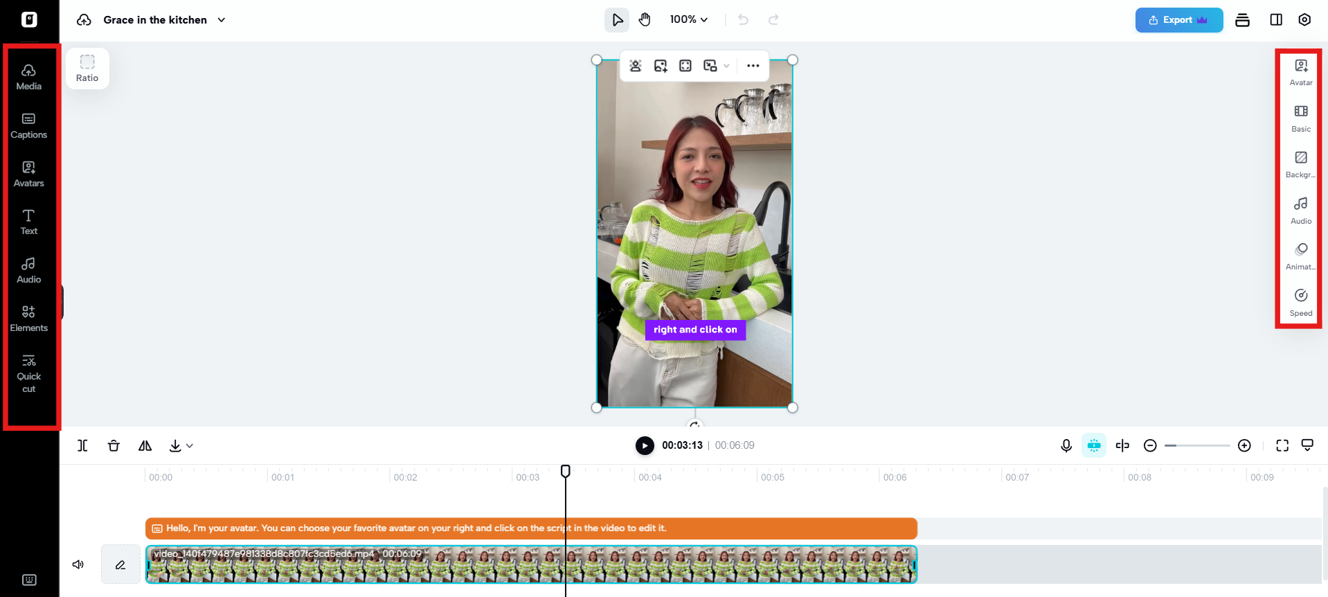 Edit and enhance the video