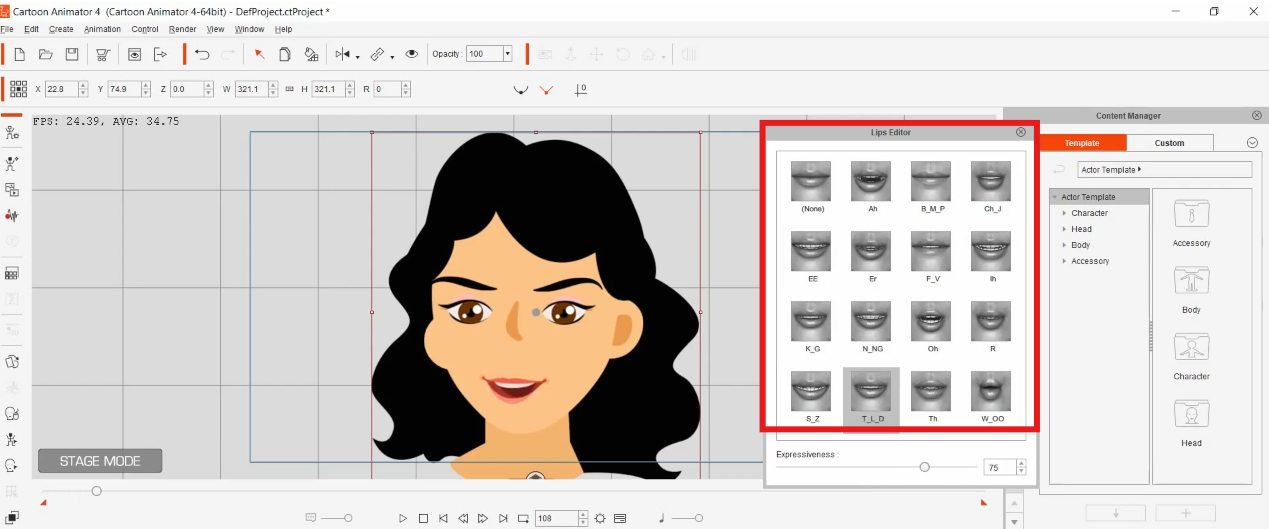 Choose the lip shape
