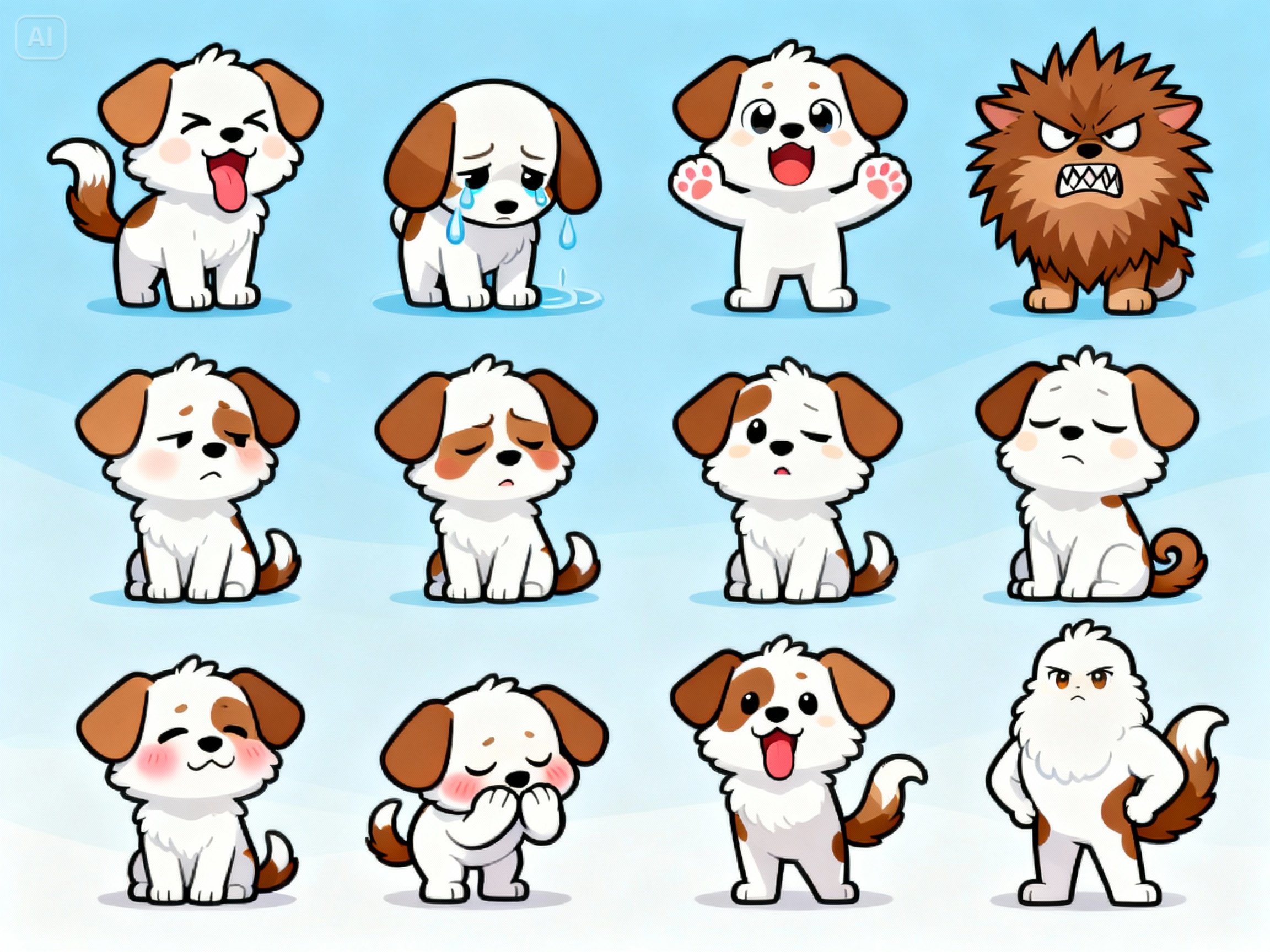 Brand mascot expression series