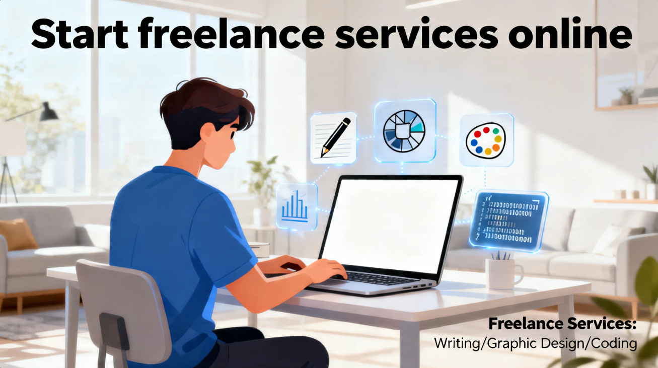 Start freelance services online