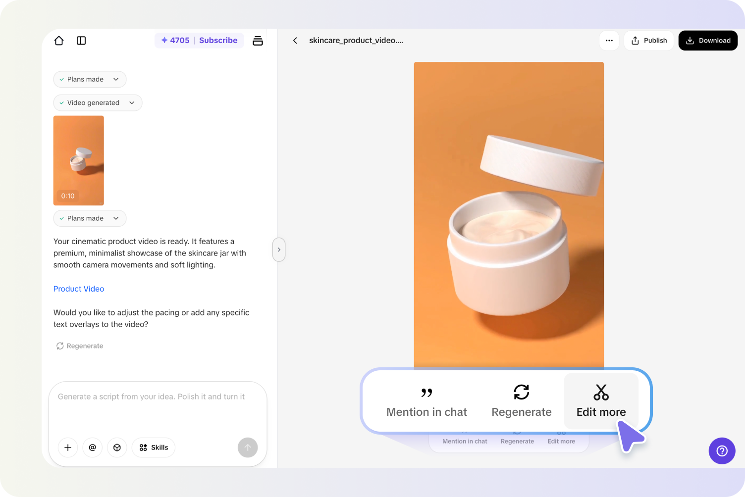 Passaggio 2: Crea e modifica il video