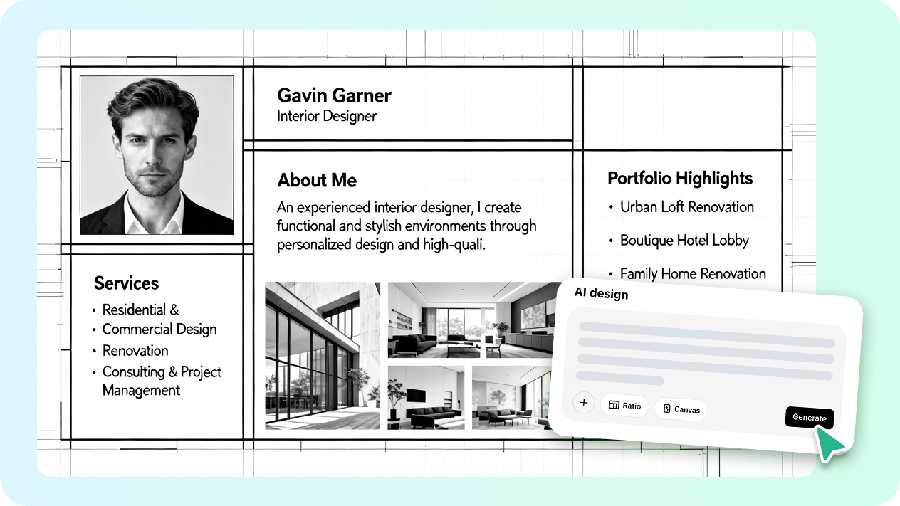 AI design interface 