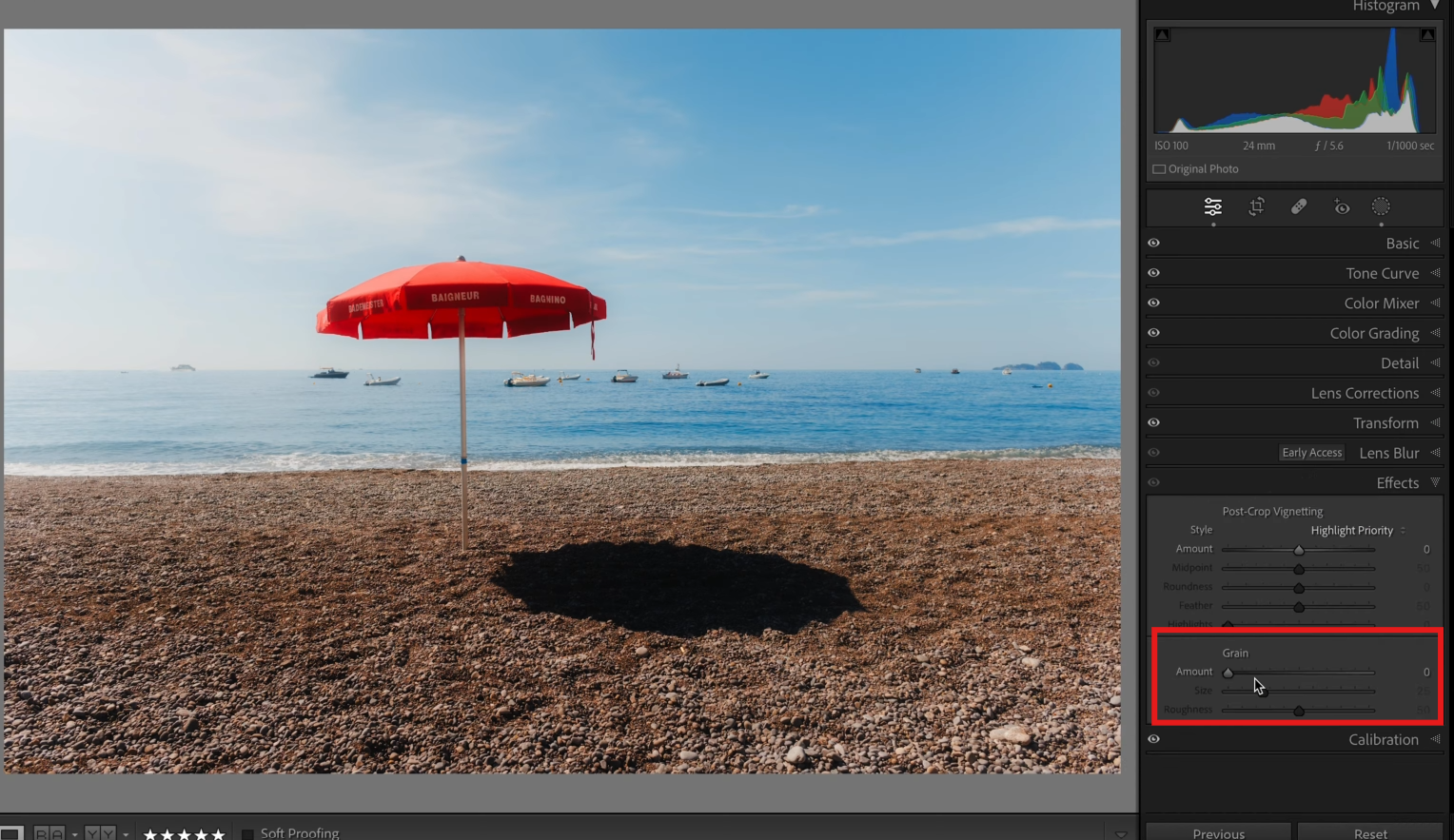 Add grain and color grading
