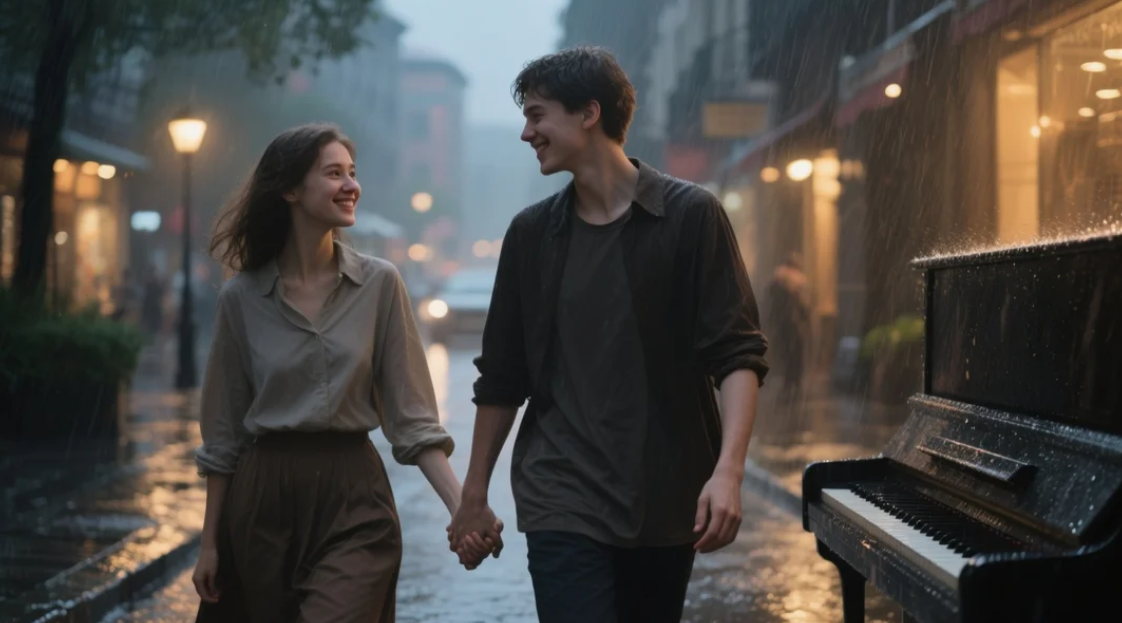 Emotional video clip scene