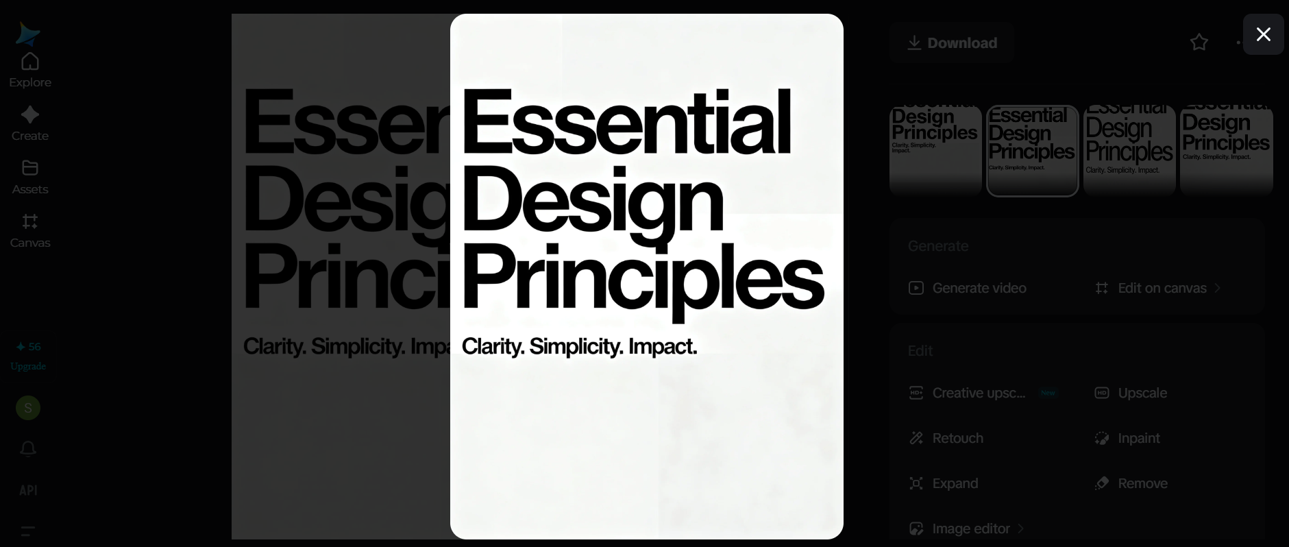 Typography poster design ideas: Minimalist & clean