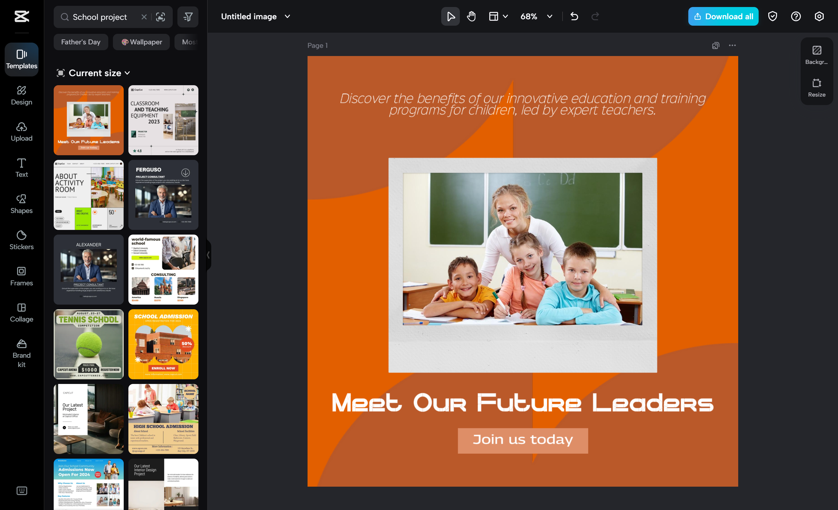 CapCut's Business School Presentation templates