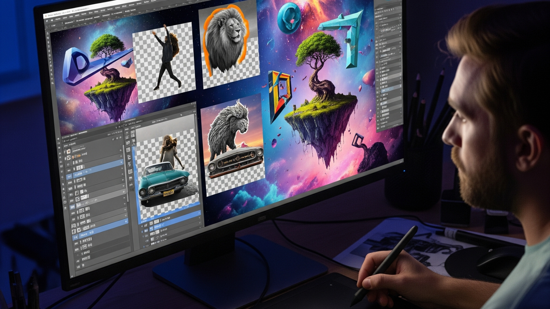 Use image background removers to create art and DIY photo composites