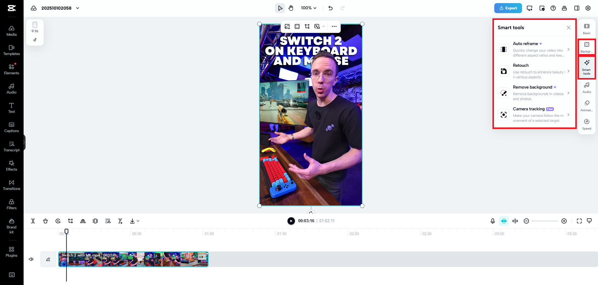 Utilize the given smart tools