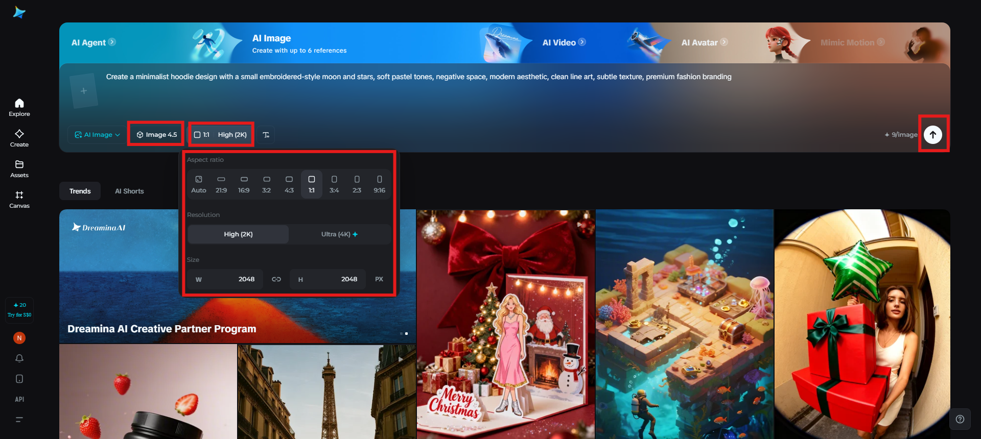 Reglați setările și generați