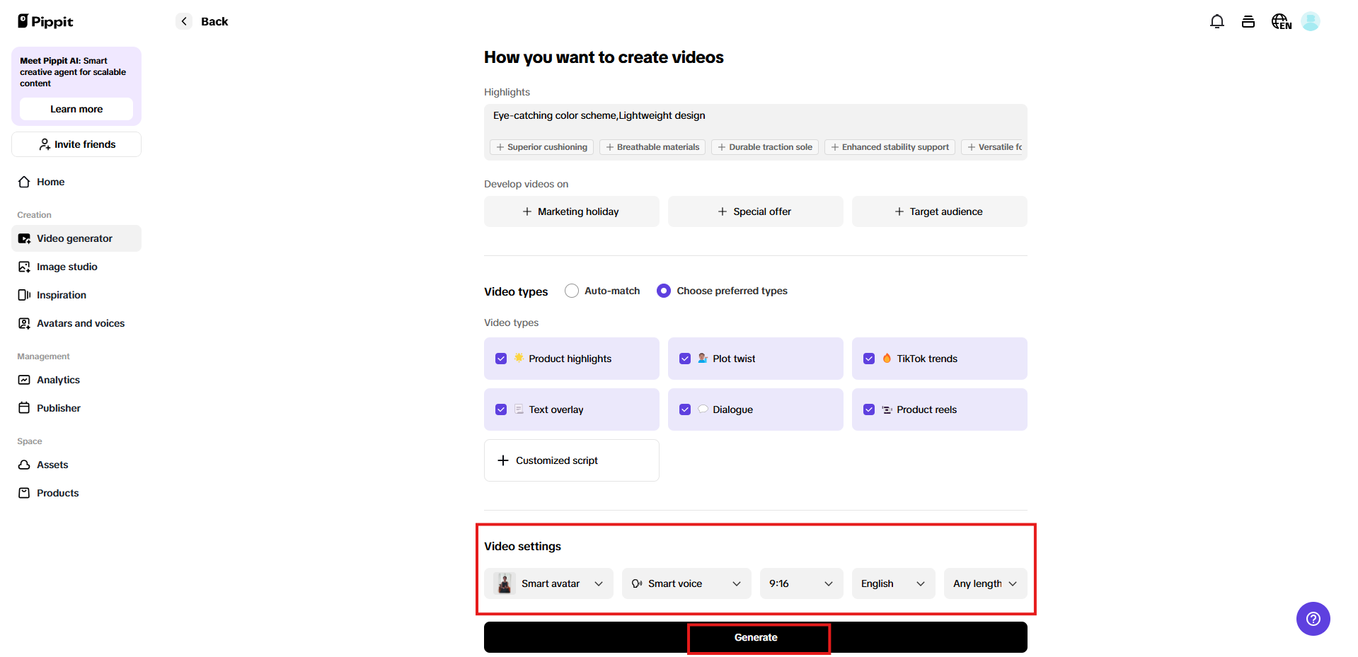 Điều chỉnh cài đặt video