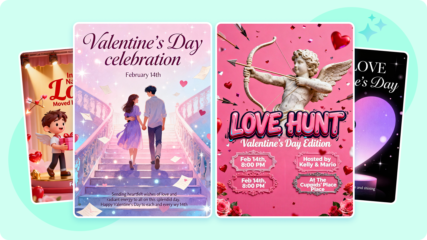 Valentine's Poster Design Guide With AI Tools and Creative Ideas
