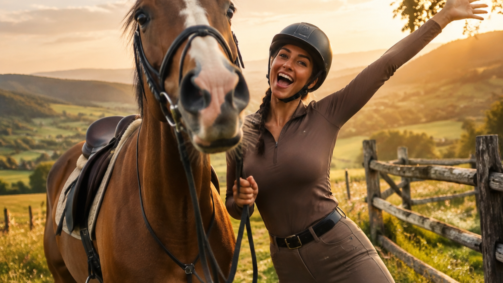 horsey girl edit prompt example 2