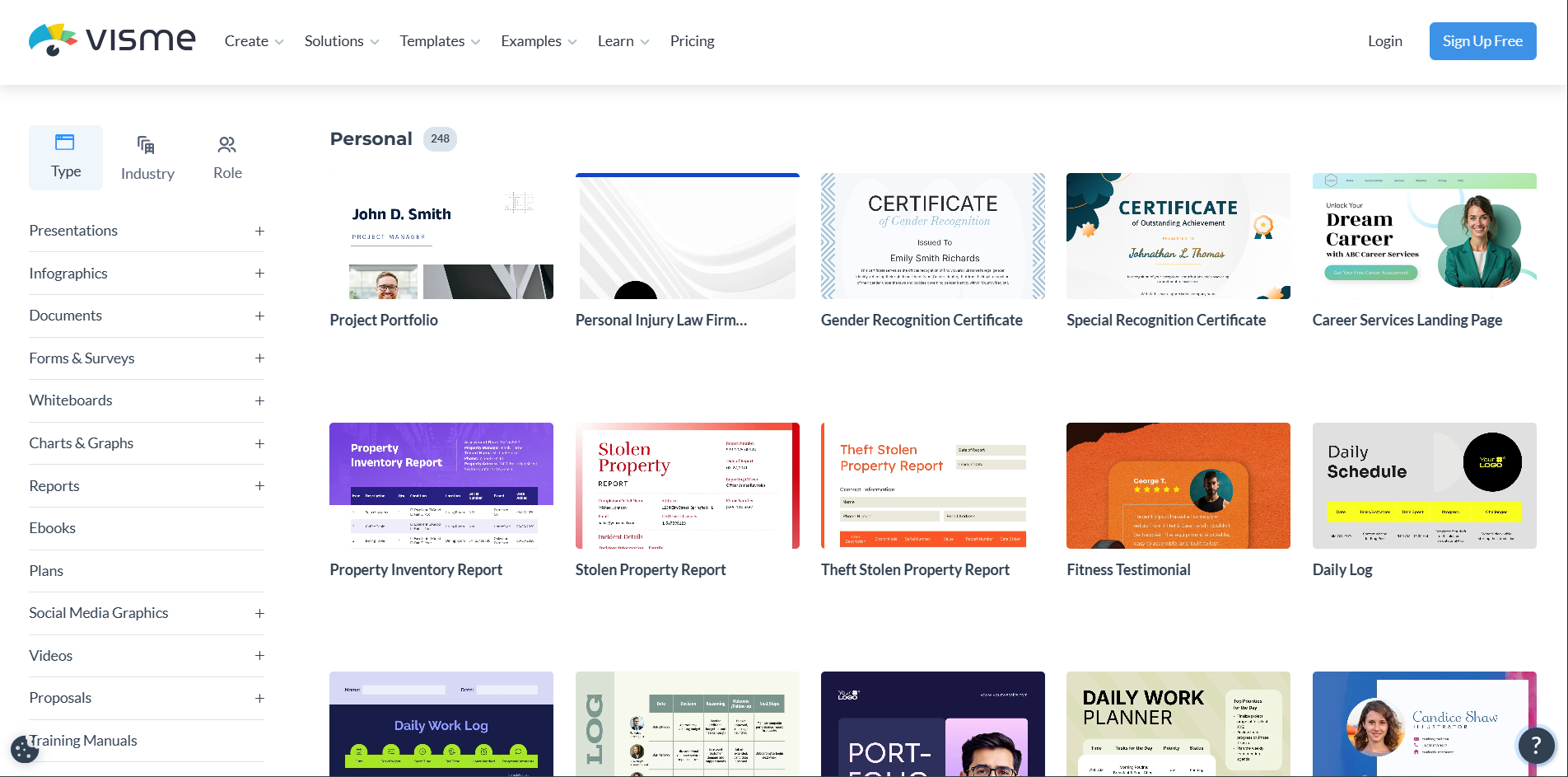 Personal timeline template for goals and life events
