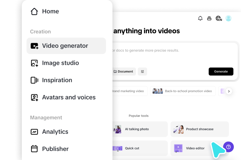 access the video editor