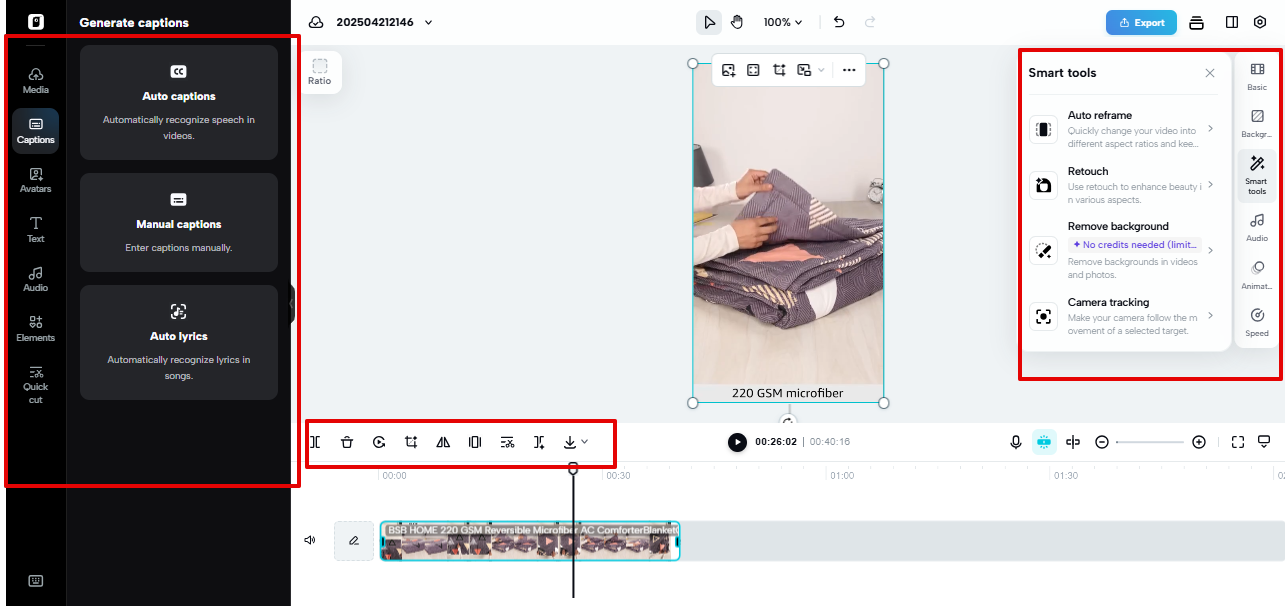 Pippit video editor