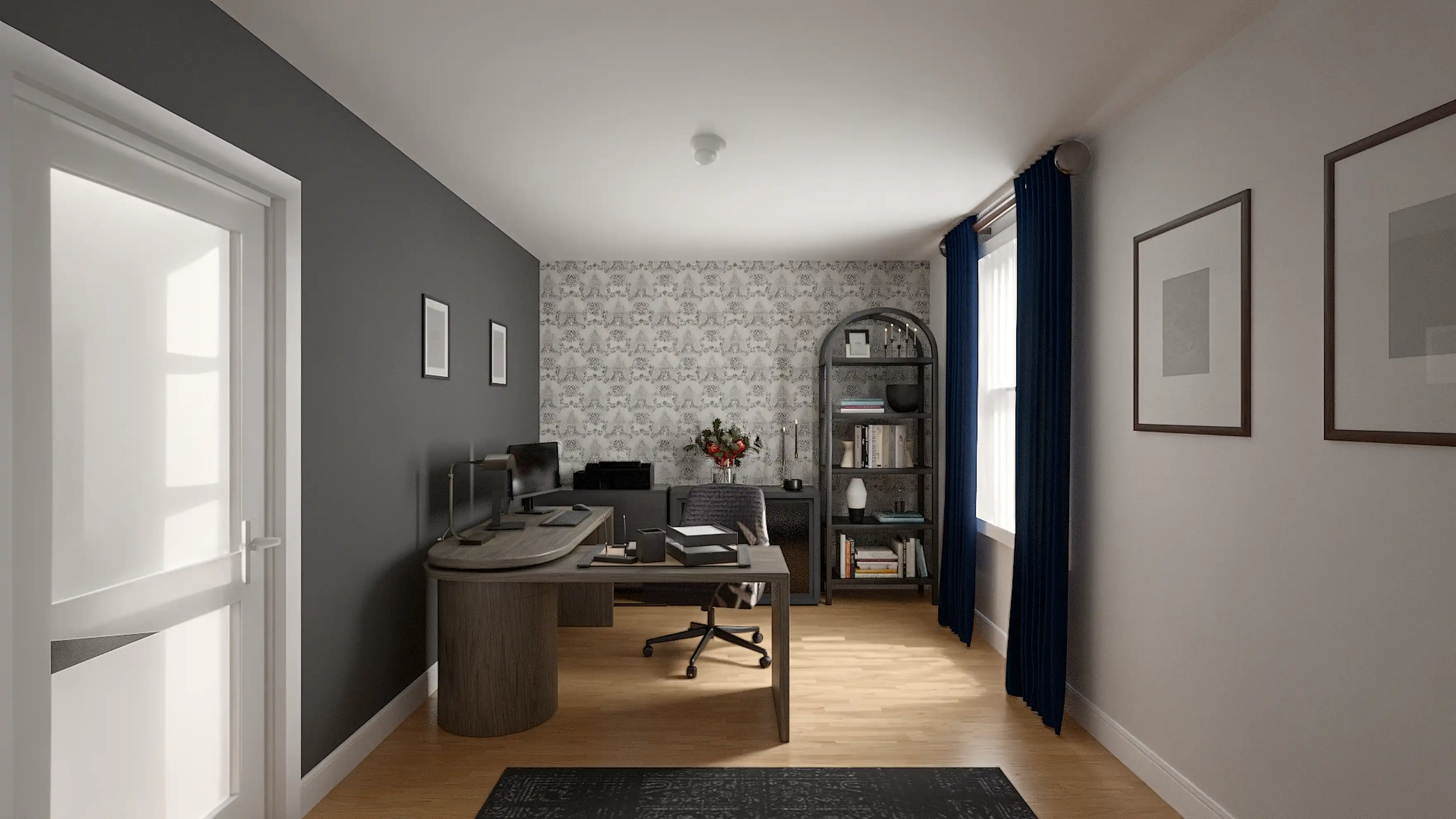 Eclectic, Library Office by Hazel